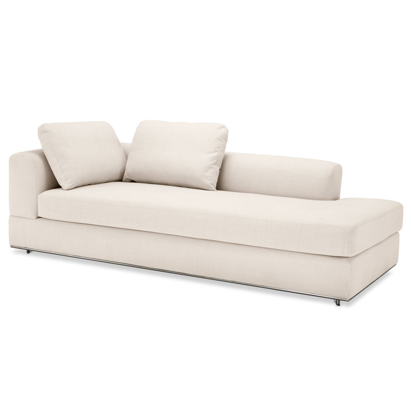 Кушетка Eichholtz Sofa Canyon Left Молочный Нержавеющая сталь Кушетка Eichholtz Sofa Canyon Left Молочный Нержавеющая сталь в Тюмени | Loft Concept