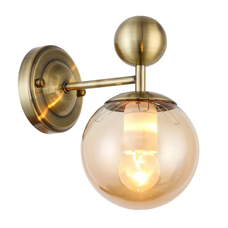 Бра Demian Bronze Wall Lamp Бронза Янтарный Бра Demian Bronze Wall Lamp Бронза Янтарный в Тюмени | Loft Concept