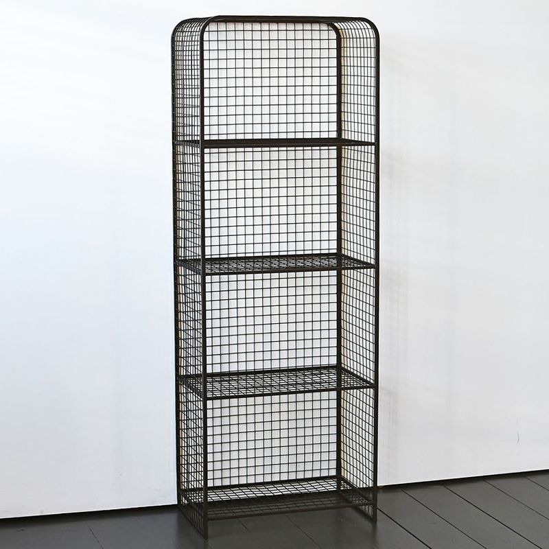 Стеллаж Knott Industrial Metal Rust Rack Черный Стеллаж Knott Industrial Metal Rust Rack Черный в Тюмени | Loft Concept