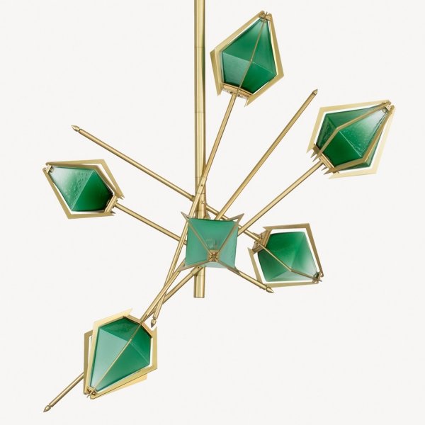 Люстра HARLOW Small Chandelier Gabriel Scott Латунь Люстра HARLOW Small Chandelier Gabriel Scott Латунь в Тюмени | Loft Concept