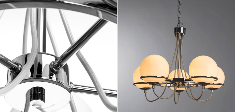 Люстра Melissa Chandelier Chromium 5 Люстра Melissa Chandelier Chromium 5 - Loft-Concept в Тюмени