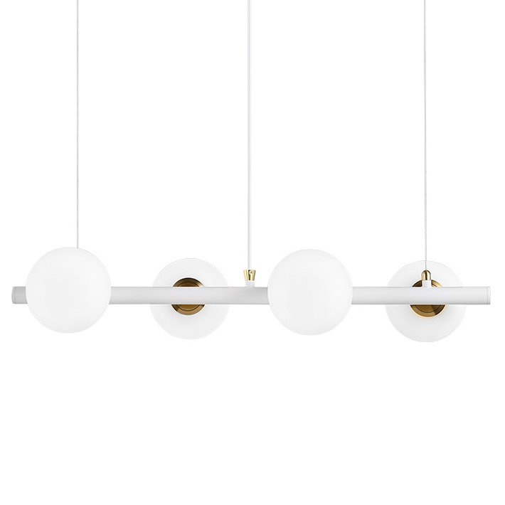 Светильник Bubble Stik four Chandelier Белый Золотой Светильник Bubble Stik four Chandelier Белый Золотой в Тюмени | Loft Concept