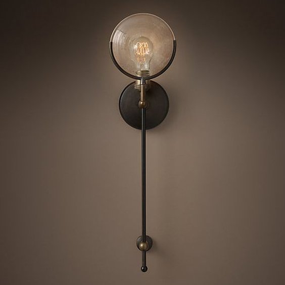 Бра RH Gaslight Lens Sconce 3 Коричневый Бра RH Gaslight Lens Sconce 3 Коричневый в Тюмени | Loft Concept