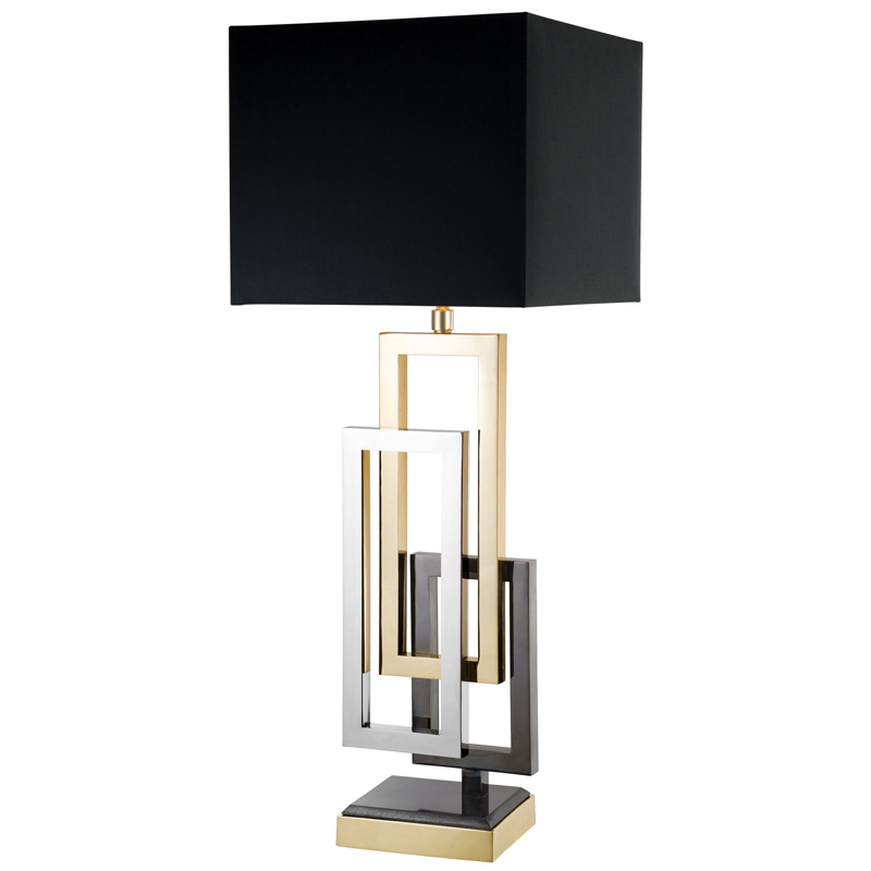 Настольная лампа Eichholtz Table Lamp Regine Черный Никель Темный никель Золотой Настольная лампа Eichholtz Table Lamp Regine Черный Никель Темный никель Золотой в Тюмени | Loft Concept