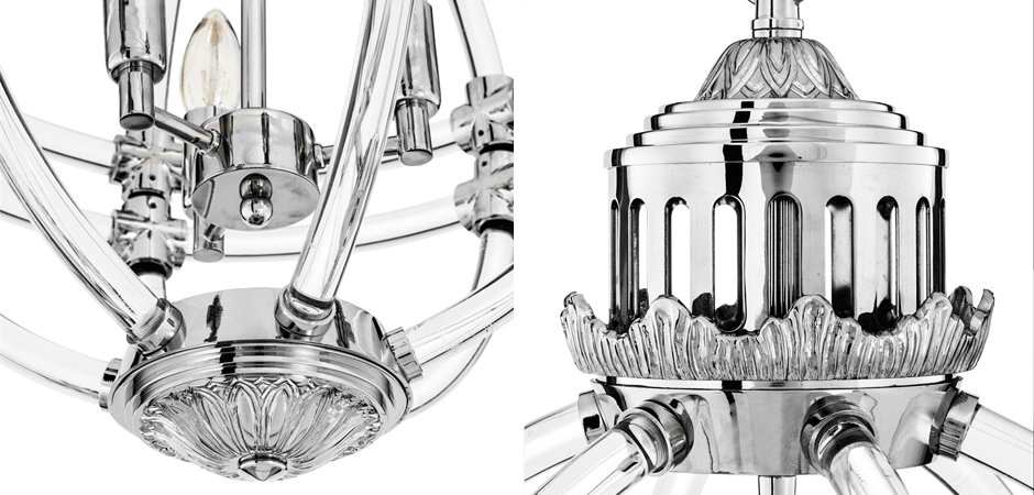 Люстра Eichholtz Chandelier Impero Silver Люстра Eichholtz Chandelier Impero Silver - Loft-Concept в Тюмени