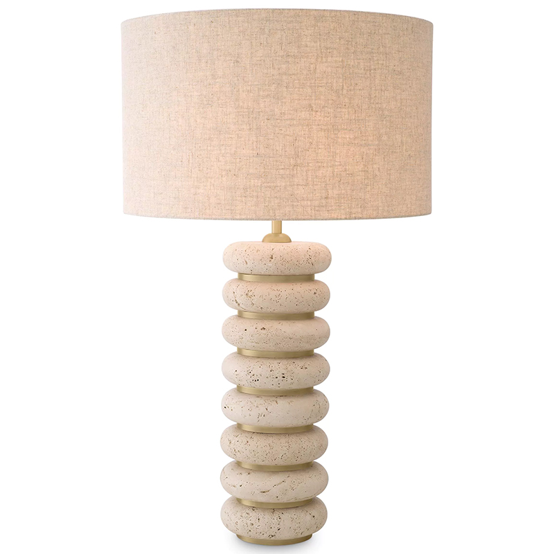 Настольная лампа Eichholtz Table Lamp Baron Бежевый Бежево-серый Латунь Настольная лампа Eichholtz Table Lamp Baron Бежевый Бежево-серый Латунь в Тюмени | Loft Concept