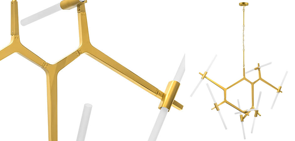Люстра Agnes Chandelier Gold 14 Люстра Agnes Chandelier Gold 14 - Loft-Concept в Тюмени