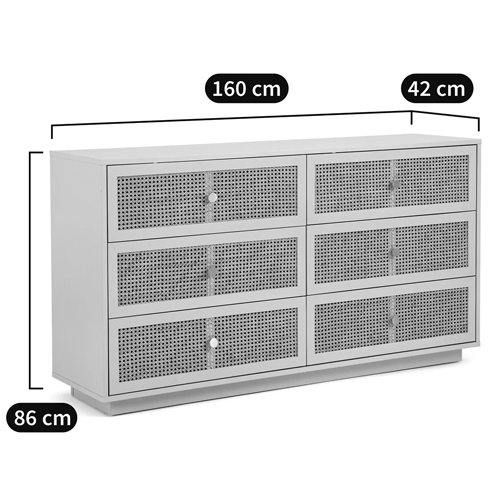 Комод с шестью ящиками Tomio Wicker Furniture Комод с шестью ящиками Tomio Wicker Furniture в Тюмени