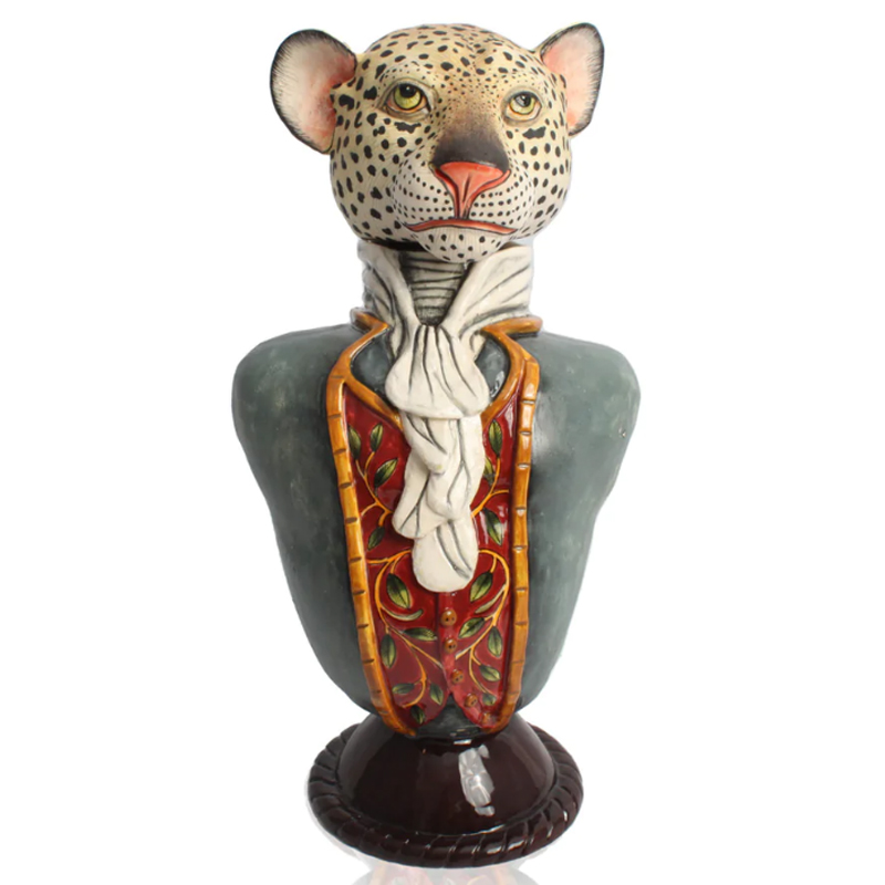Статуэтка Leopard Figure Tureen Серый Статуэтка Leopard Figure Tureen Серый в Тюмени | Loft Concept