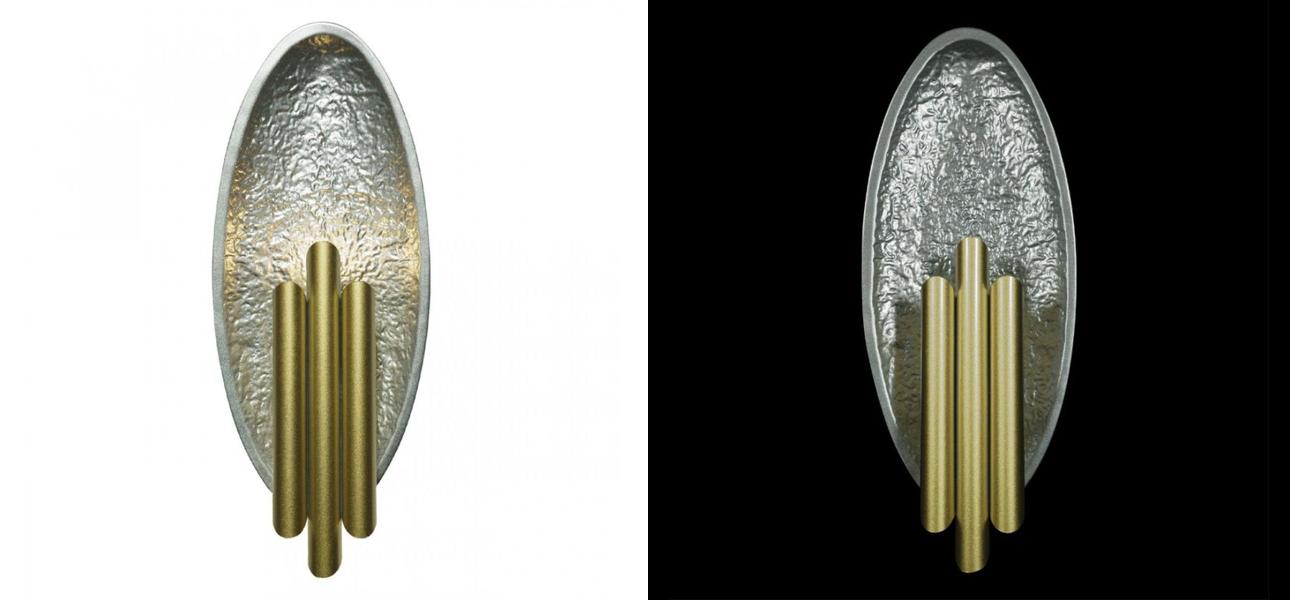 Бра Corrugation Silver 37 см - фото