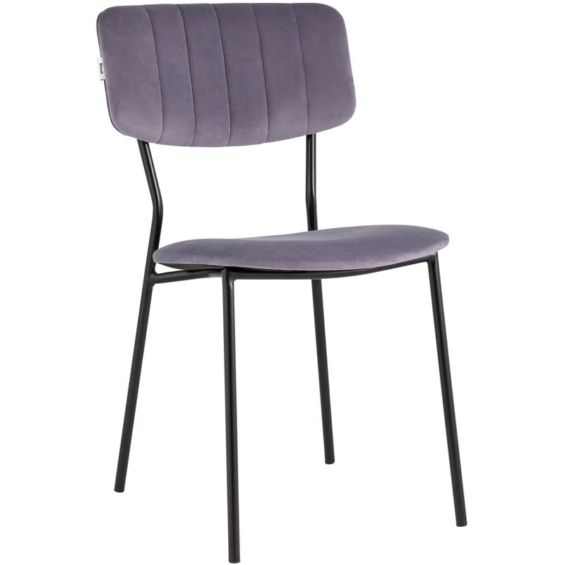 Стул Singer Chair без подлокотника Пыльно-Сиреневый Велюр Сиреневый Черный Стул Singer Chair без подлокотника Пыльно-Сиреневый Велюр Сиреневый Черный в Тюмени | Loft Concept