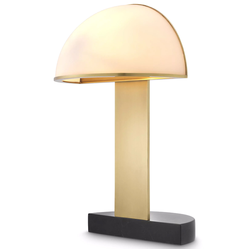 Настольная лампа Eichholtz Table Lamp Archer Белое матовое стекло Латунь Черный Настольная лампа Eichholtz Table Lamp Archer Белое матовое стекло Латунь Черный в Тюмени | Loft Concept