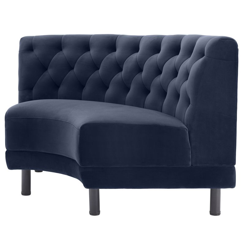 Диван Eichholtz Sofa Rochdale II Сапфирово-синий Черный Диван Eichholtz Sofa Rochdale II Сапфирово-синий Черный в Тюмени | Loft Concept