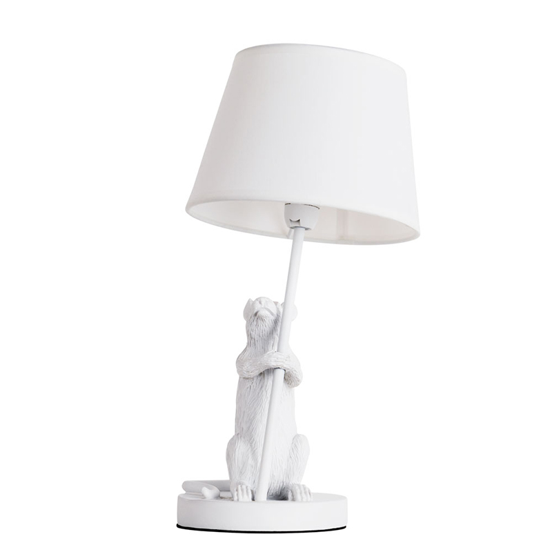 Настольная лампа White Mouse holding a lamp Белый Настольная лампа White Mouse holding a lamp Белый в Тюмени | Loft Concept