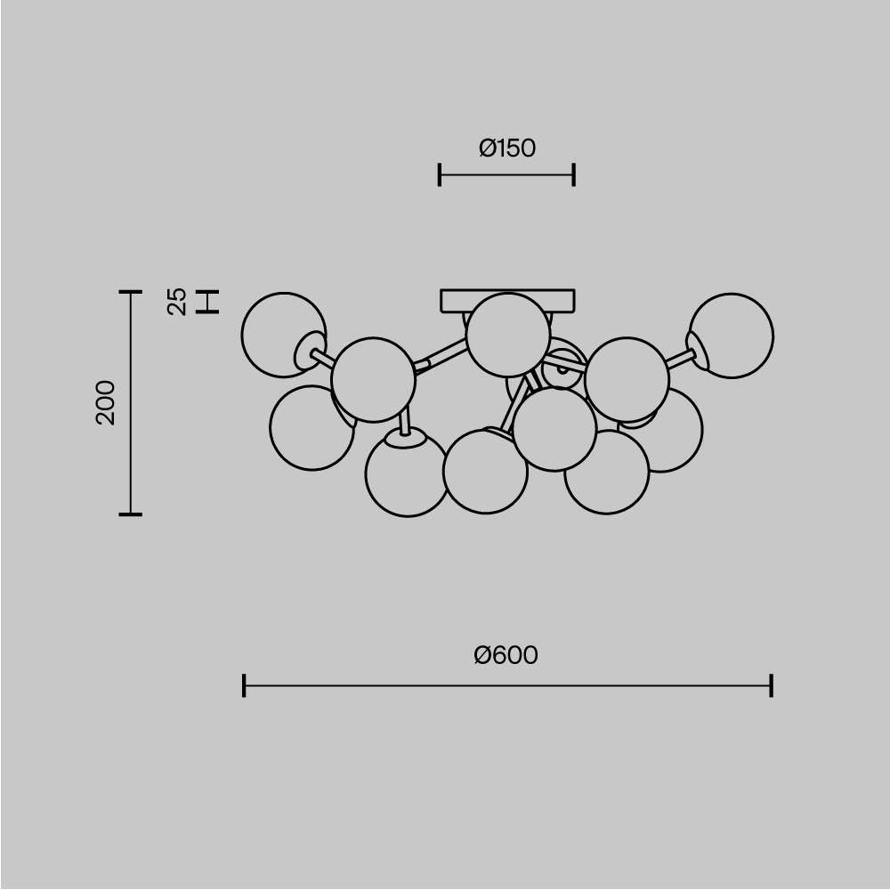 Потолочный светильник Dallas G9 в Тюмени