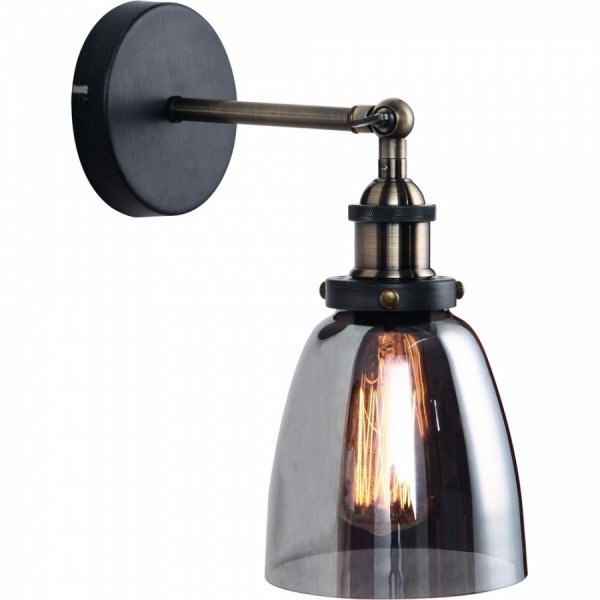 Бра Smoke Glass cloche Wall Lamp Бра Smoke Glass cloche Wall Lamp в Тюмени | Loft Concept