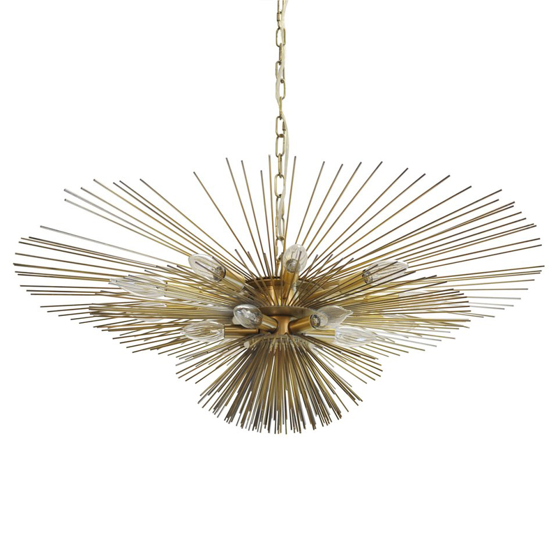 Люстра Circular Rays Astra Chandelier Латунь Люстра Circular Rays Astra Chandelier Латунь в Тюмени | Loft Concept