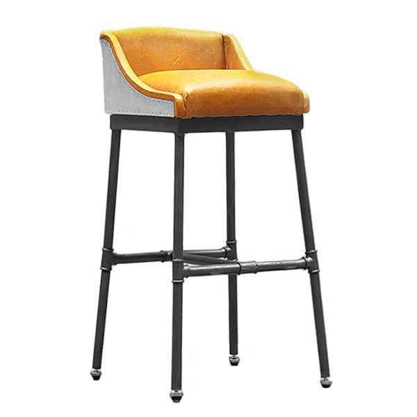 Барный стул Iron Scaffold Bar stool Yellow Желтый Темный хром Барный стул Iron Scaffold Bar stool Yellow Желтый Темный хром в Тюмени | Loft Concept