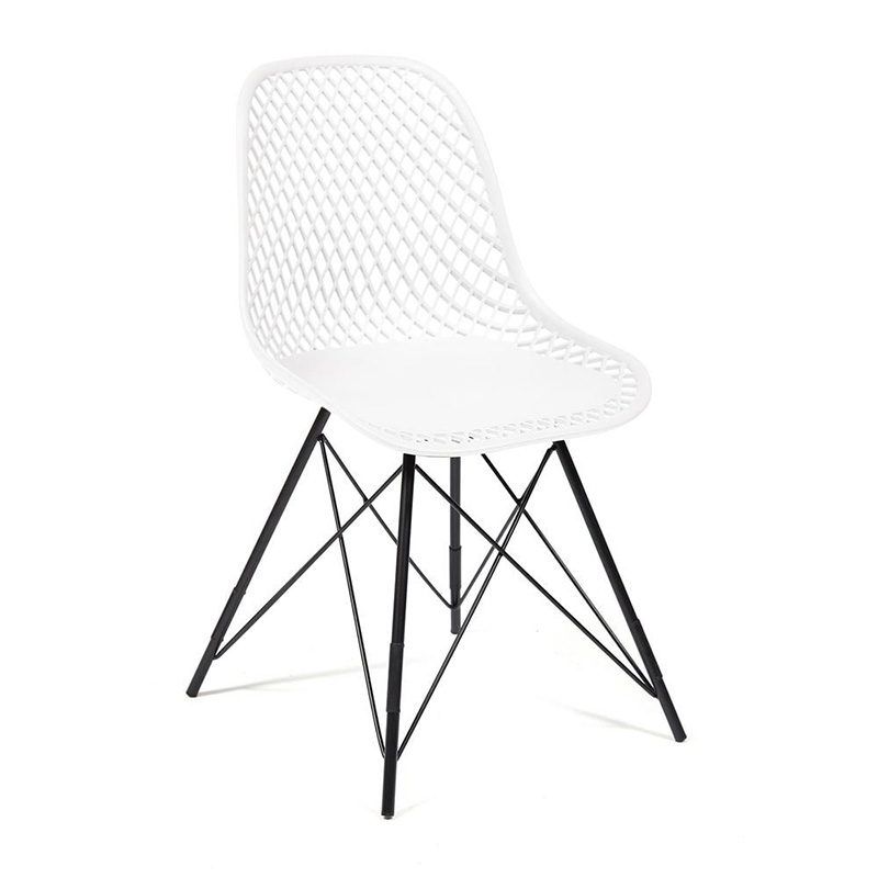 Стул DSR mesh white Белый Черный Стул DSR mesh white Белый Черный в Тюмени | Loft Concept