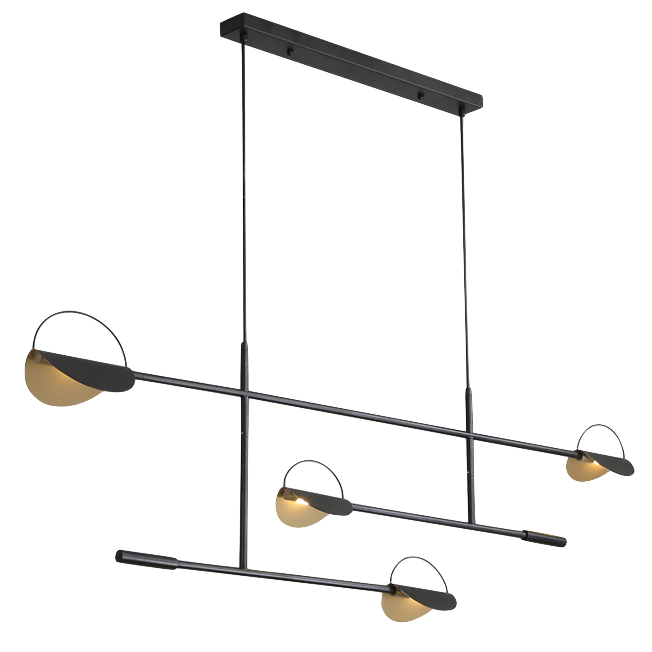 Люстра BOLIA LEAVES PENDANT black Черный Латунь Люстра BOLIA LEAVES PENDANT black Черный Латунь в Тюмени | Loft Concept