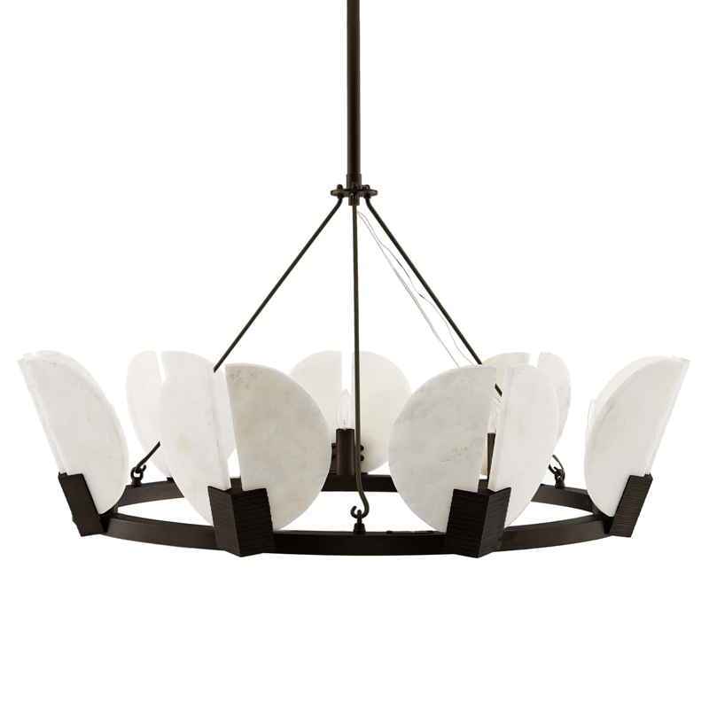 Люстра Arteriors SIERRA CHANDELIER Черный Белый Люстра Arteriors SIERRA CHANDELIER Черный Белый в Тюмени | Loft Concept