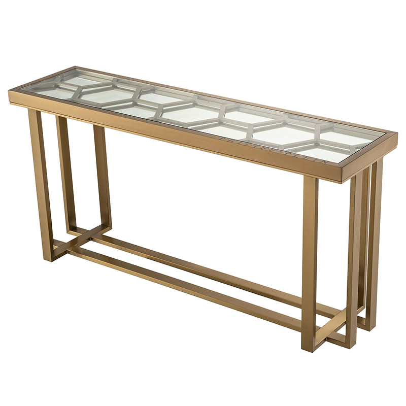 Консоль Philipp Plein Console Table Skeleton Золотой Прозрачное Стекло Консоль Philipp Plein Console Table Skeleton Золотой Прозрачное Стекло в Тюмени | Loft Concept