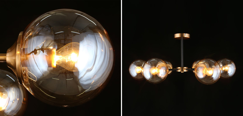Потолочный светильник Smoky Sphere Champagne Потолочный светильник Smoky Sphere Champagne - Loft-Concept в Тюмени