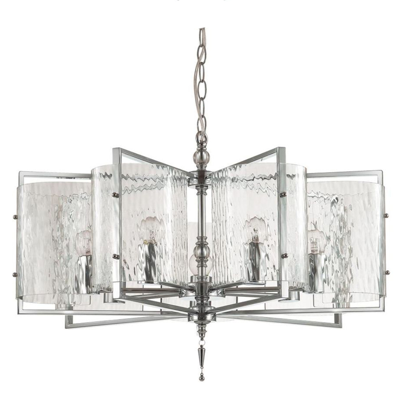 Люстра Karissa Chrome Chandelier 65 Хром Прозрачный (Transparent) Люстра Karissa Chrome Chandelier 65 Хром Прозрачный (Transparent) в Тюмени | Loft Concept