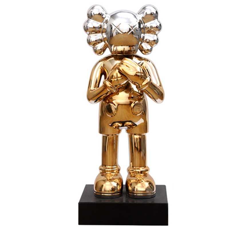 Статуэтка KAWS Gradient Gold Silver on stand Золотой Серебряный Статуэтка KAWS Gradient Gold Silver on stand Золотой Серебряный в Тюмени | Loft Concept