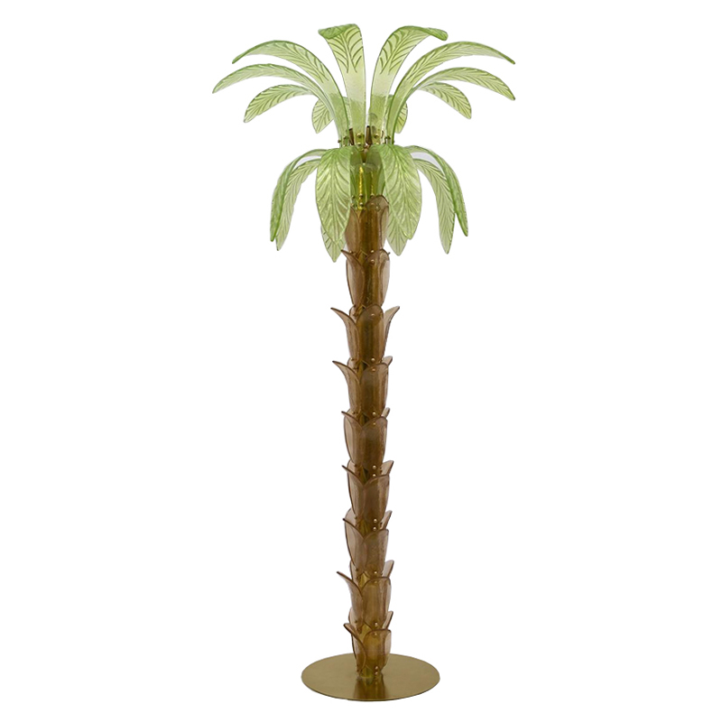 Дизайнерская Торшер Пальма из Стекла Модерн ХХ века Pair Of Murano Glass And Brass Palm Tree Floor Lamp Янтарный Прозрачный зеленый Дизайнерская Торшер Пальма из Стекла Модерн ХХ века Pair Of Murano Glass And Brass Palm Tree Floor Lamp Янтарный Прозрачный зеленый в Тюмени | Loft Concept