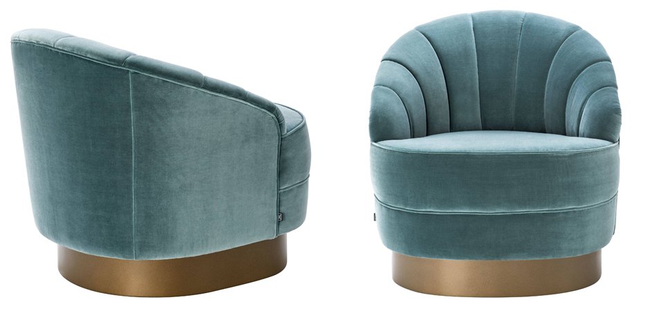 Кресло Eichholtz Chair Hadley Turquoise Кресло Eichholtz Chair Hadley Turquoise - Loft-Concept в Тюмени