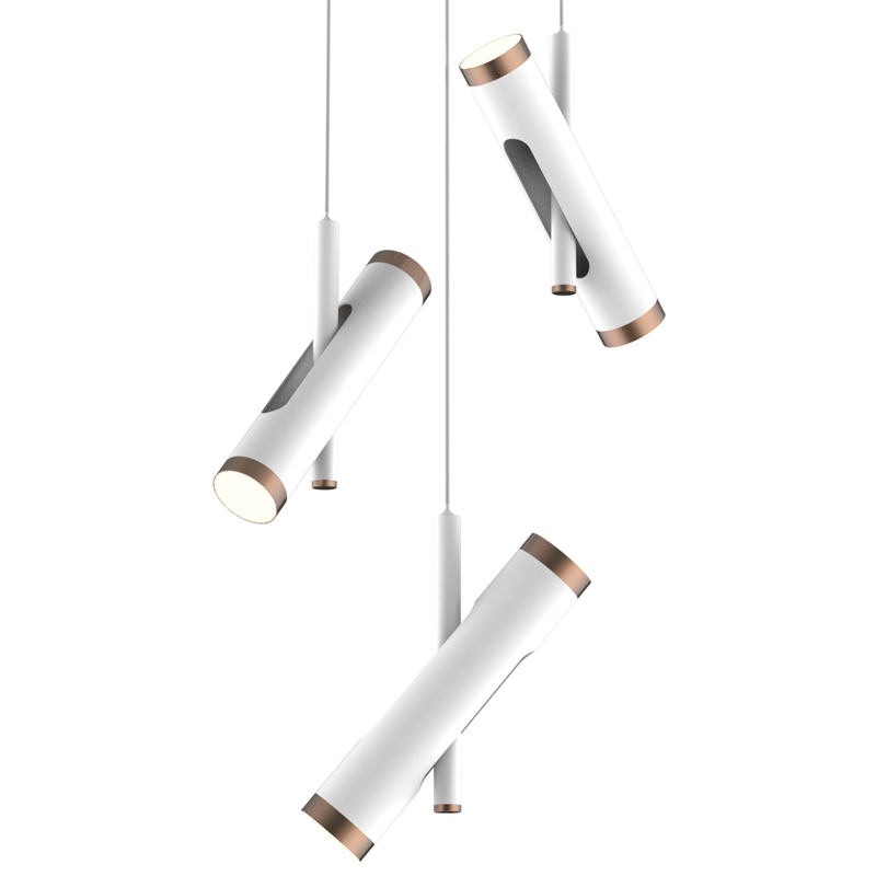 Люстра Rainer Chandelier Trio white Белый Золотой Люстра Rainer Chandelier Trio white Белый Золотой в Тюмени | Loft Concept