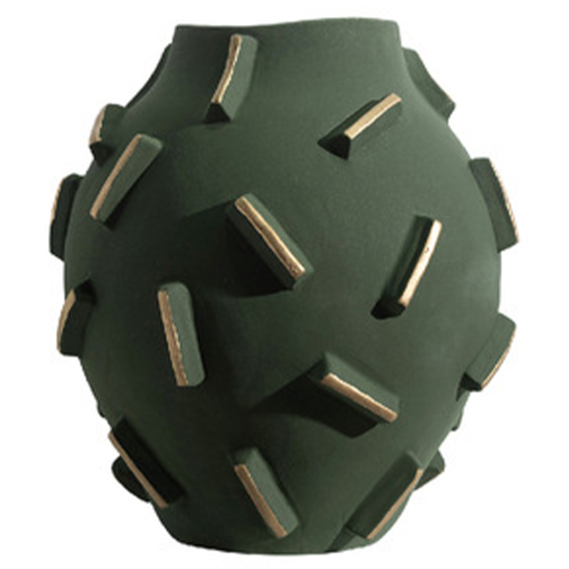 Ваза Molecule Collection Green Vase Зеленый Золотой Ваза Molecule Collection Green Vase Зеленый Золотой в Тюмени | Loft Concept