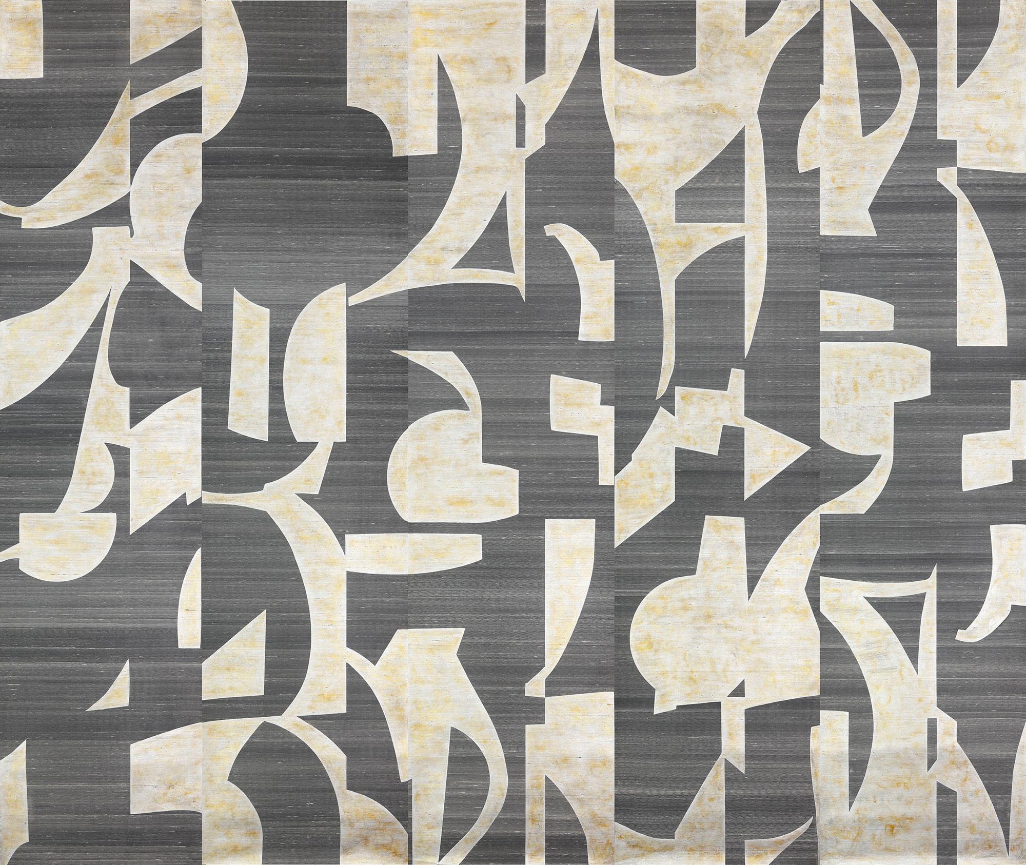Обои ручная роспись в стиле Арт-деко Symphony Original colourway on Arkose silk dupion Обои ручная роспись в стиле Арт-деко Symphony Original colourway on Arkose silk dupion - постер Loft-Concept в Тюмени