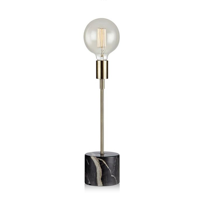 Настольная лампа Marble Top Black Tall Латунь Черный Настольная лампа Marble Top Black Tall Латунь Черный в Тюмени | Loft Concept