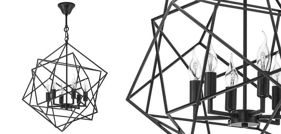 Люстра CUBIST Chandelier Black Люстра CUBIST Chandelier Black - Loft-Concept в Тюмени