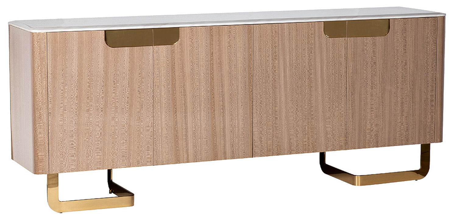 Комод длинный на металлических ножках Bertran Chest of Drawers - фото №1