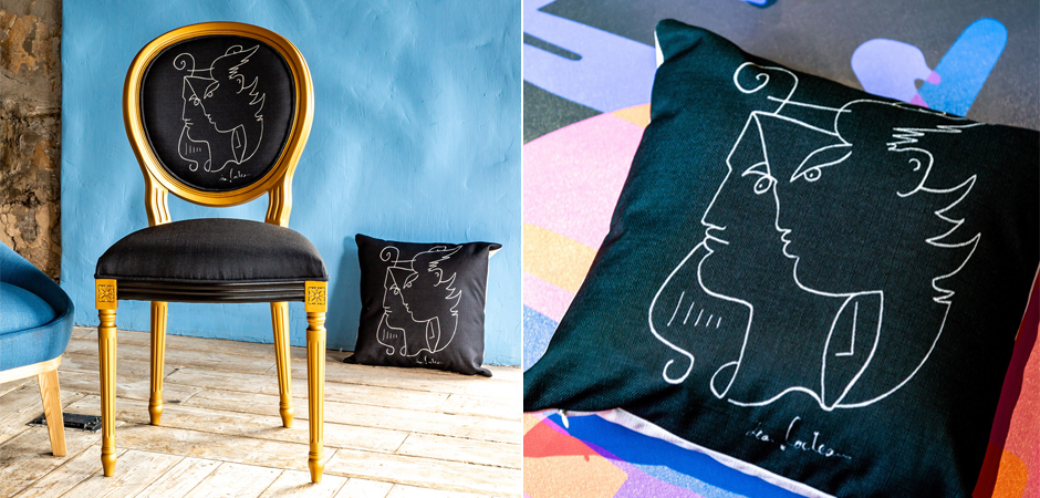 Декоративная подушка White Silhouette Orpheus Pillow Декоративная подушка White Silhouette Orpheus Pillow - Loft-Concept в Тюмени