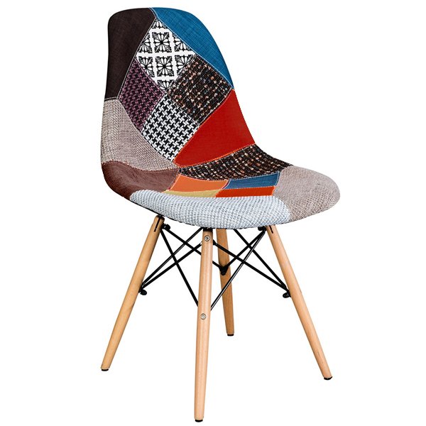 Стул DSW Patchwork Мульти Древесина Стул DSW Patchwork Мульти Древесина в Тюмени | Loft Concept
