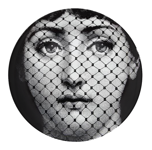 Декоративная тарелка Fornasetti 078 Черный Декоративная тарелка Fornasetti 078 Черный в Тюмени | Loft Concept