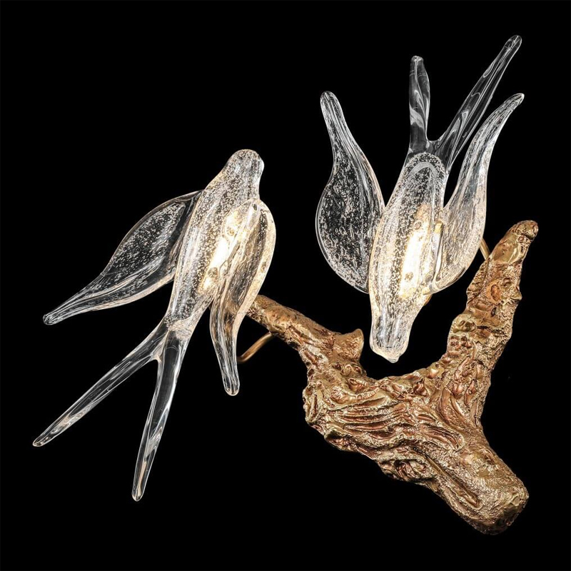 Светодиодное бра The swallow nest Медь Прозрачный Светодиодное бра The swallow nest Медь Прозрачный в Тюмени | Loft Concept