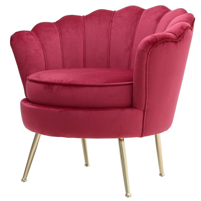 Кресло Gracia Fan Crimson Малиновый (Crimson) Золотой Кресло Gracia Fan Crimson Малиновый (Crimson) Золотой в Тюмени | Loft Concept