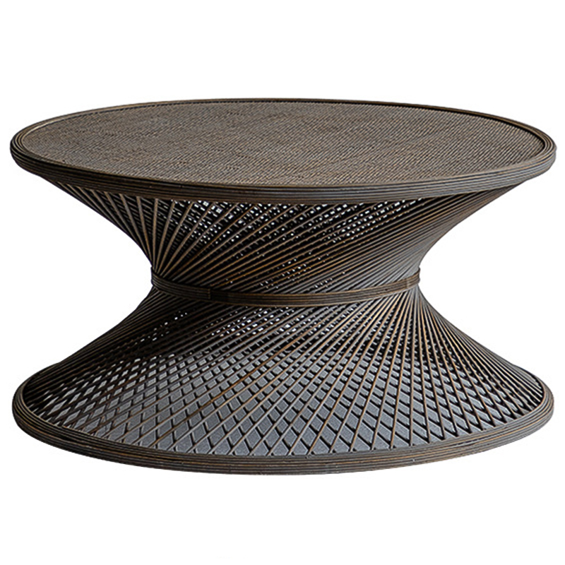 Кофейный стол Zaire Wicker Coffee Table Dark Коричневый Кофейный стол Zaire Wicker Coffee Table Dark Коричневый в Тюмени | Loft Concept