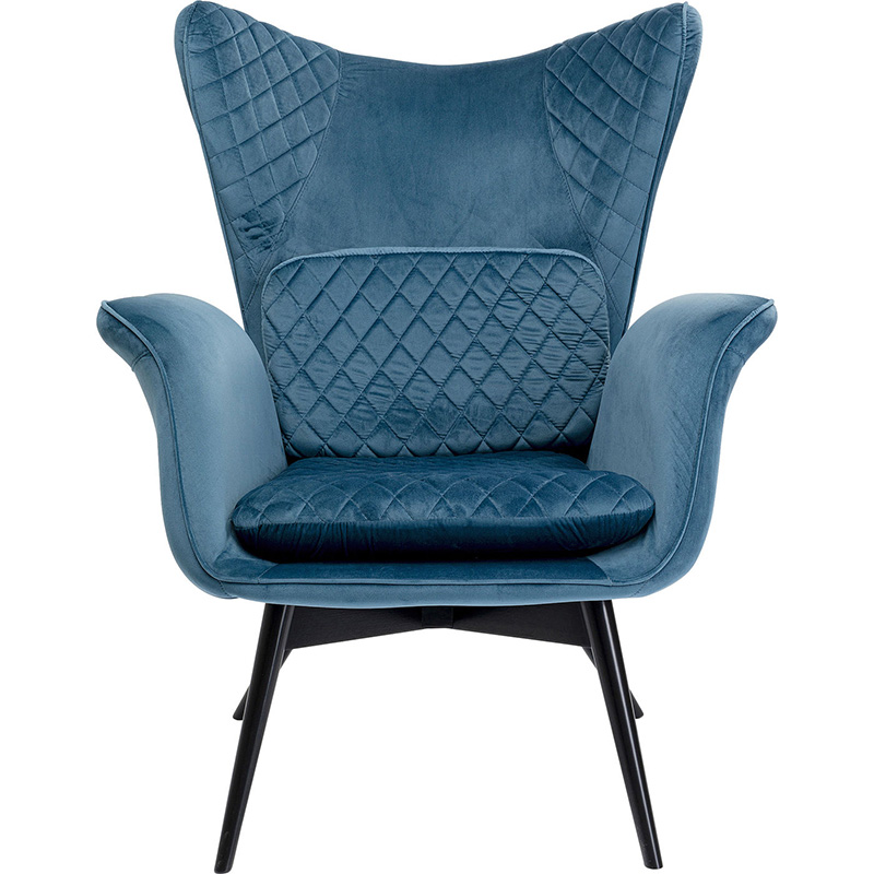 Кресло Blue Velvet Throne Синий Кресло Blue Velvet Throne Синий в Тюмени | Loft Concept
