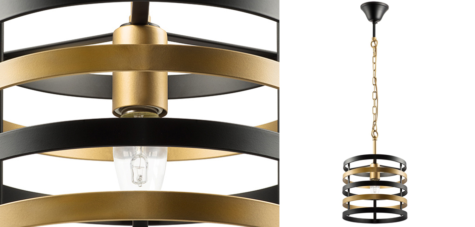 Подвесной светильник Gold Stripes Chandelier Подвесной светильник Gold Stripes Chandelier - Loft-Concept в Тюмени