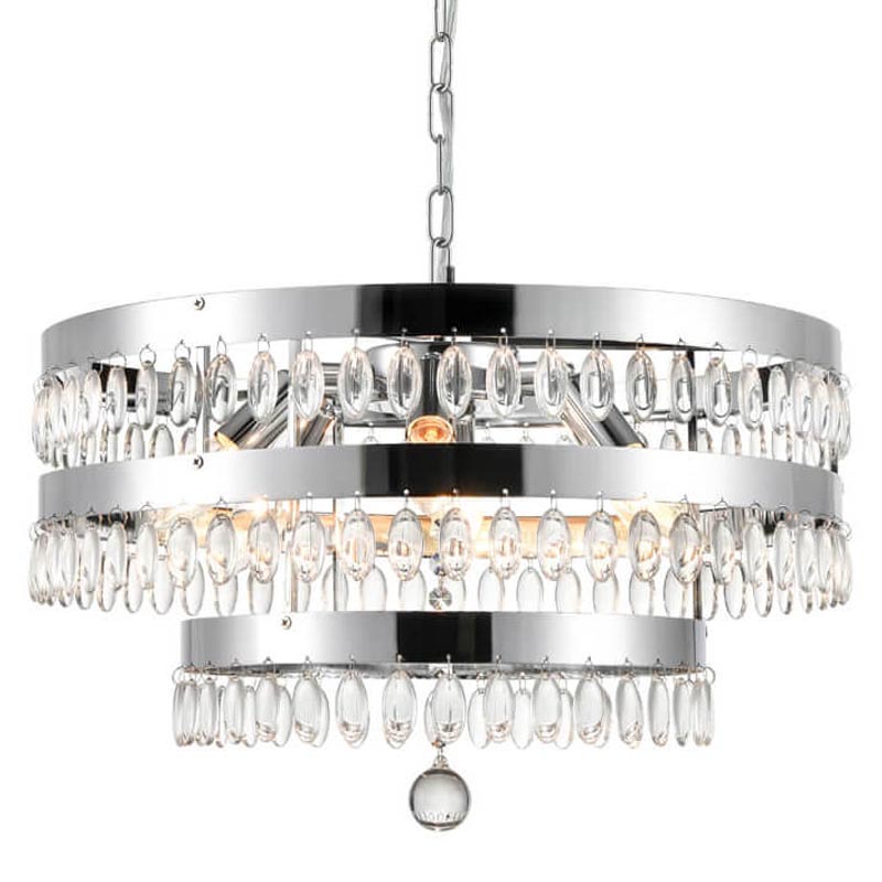Люстра Oberon Chandelier chrome 50 Прозрачный (Transparent) Хром Люстра Oberon Chandelier chrome 50 Прозрачный (Transparent) Хром в Тюмени | Loft Concept