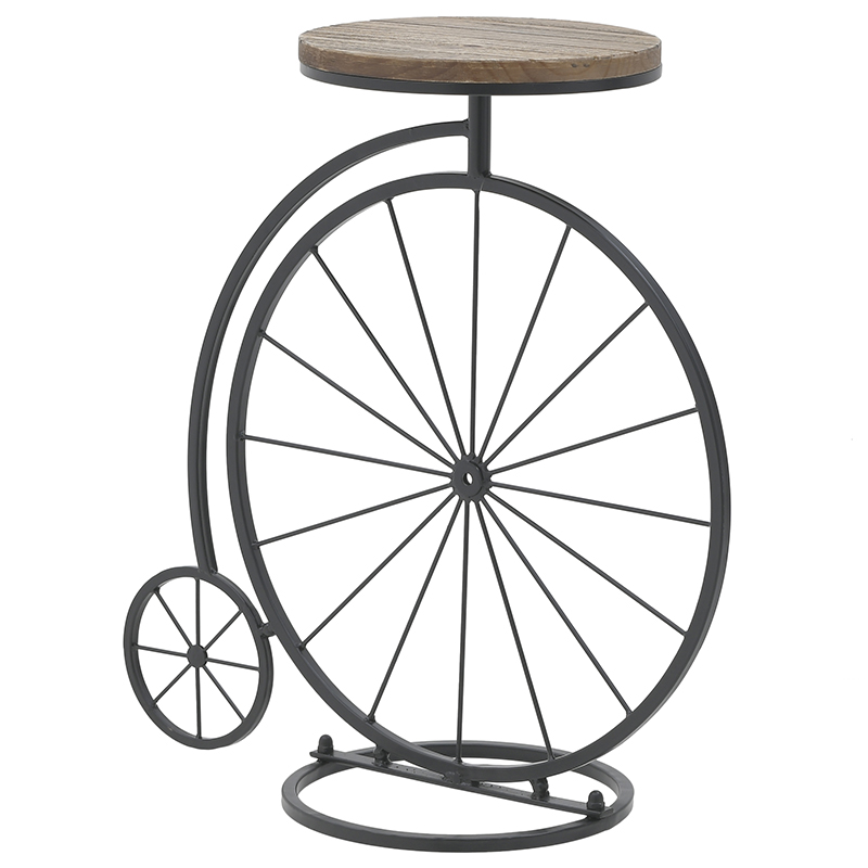 Приставной столик в виде велосипеда Penny-Farthing Side Table Черный Коричневый Приставной столик в виде велосипеда Penny-Farthing Side Table Черный Коричневый в Тюмени | Loft Concept