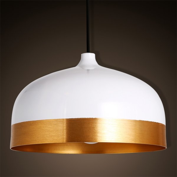 Подвесной светильник Cone Lux Pendant White Белый Глянцевое золото Подвесной светильник Cone Lux Pendant White Белый Глянцевое золото в Тюмени | Loft Concept