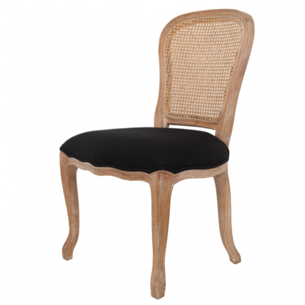 Стул French chairs Provence Neman Black Rattan Chair Черный Бежевый Стул French chairs Provence Neman Black Rattan Chair Черный Бежевый в Тюмени | Loft Concept