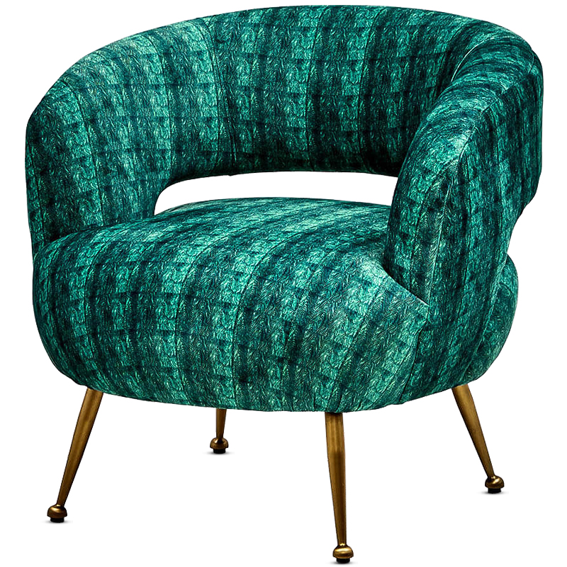 Кресло Hebe Chair Бирюзовый Латунь Кресло Hebe Chair Бирюзовый Латунь в Тюмени | Loft Concept